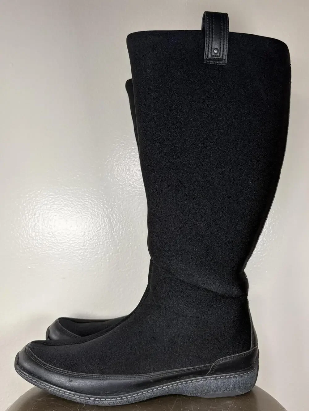 Aetrex Berries Black Neoprene Tall Pull-On Winter Boot US 11 UK 9 EU 43